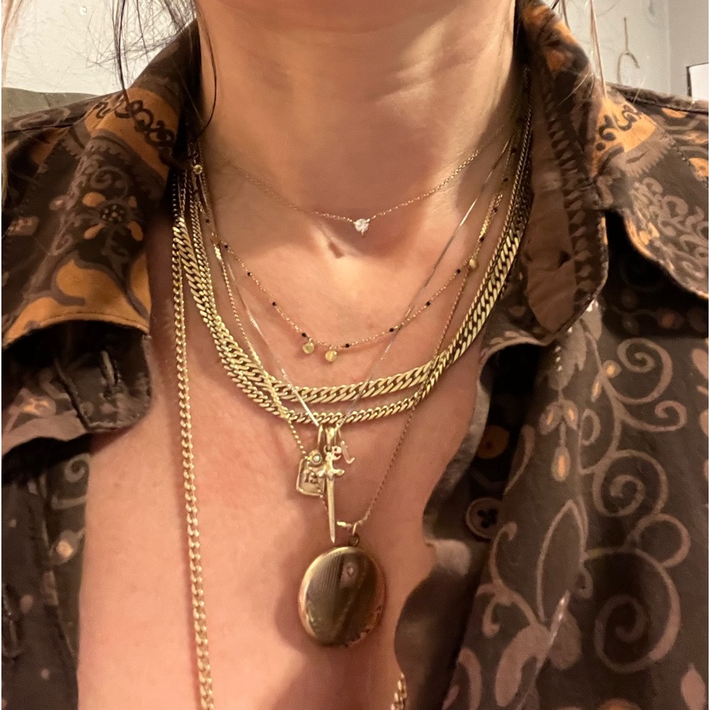 Gold plated sterling silver necklace